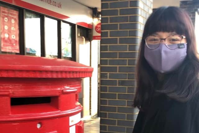 Abi has been selling hand-embroidered hearts to help combat loneliness during the pandemic
