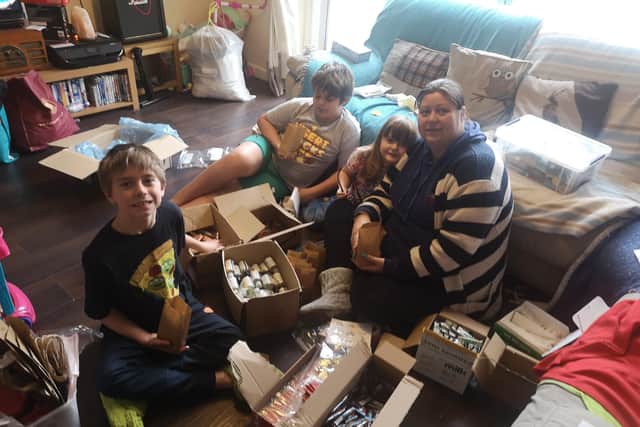 They have spent the last few weeks creating care packages