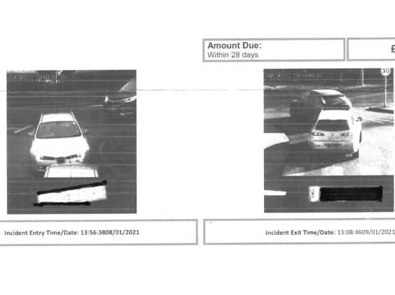 Tony received the parking fine notice from Horizon Parking Ltd