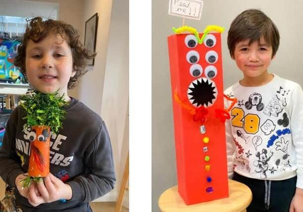 Lockers Park Pupils’ made ‘Worry Monsters’