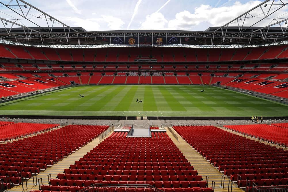 An empty Wembley Stadium will hopefully be a thing of the past after May