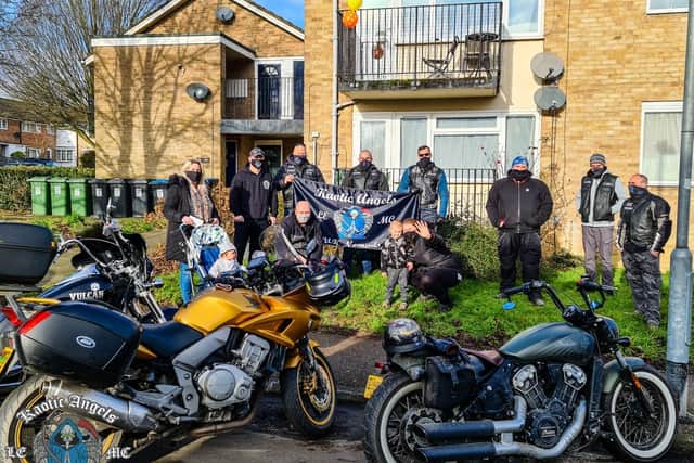 Angels on wheels offer help to those who need it in Hemel Hempstead (C) The Kaotic Angels Law Enforcement Motorcycle Club