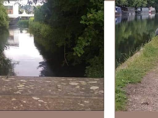 Colette Colls enjoys walking along the canal, when it's not thick with mud!