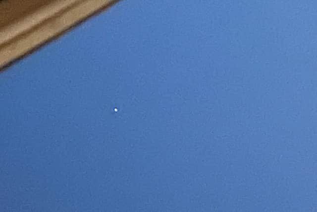 Sara sent in a photo of what she saw on Saturday night