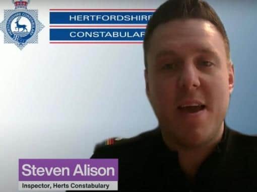 Inspector Steve Alison is the Chair of the Herts Police LGBT+ Network
