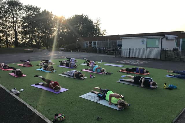 Outdoor pilates