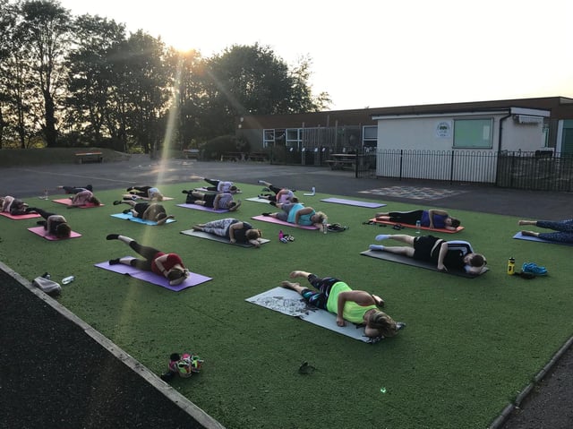 Outdoor pilates