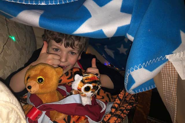 Lockers Park Scouts enjoying a recent virtual sleepover