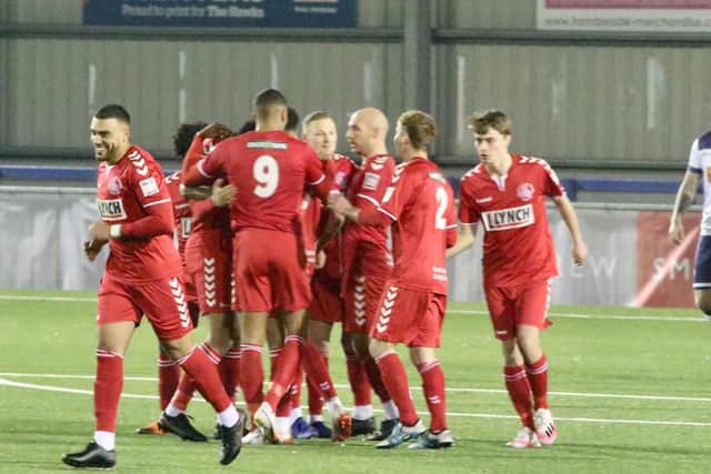 Hemel Hempstead Town's players have had the backing of their loyal supporters, even though they haven't been able to attend matches