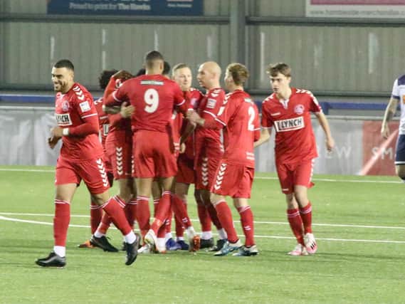 Hemel Hempstead Town's players have had the backing of their loyal supporters, even though they haven't been able to attend matches