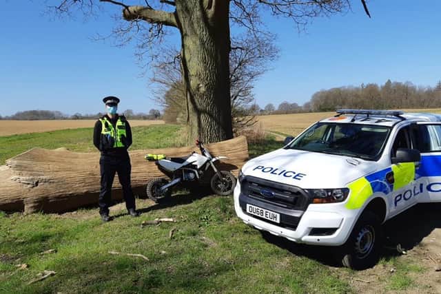 Motorbike seized after reports of anti-social use of off road vehicles in Dacorum