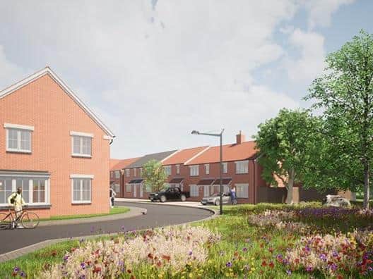CGI renders of the new homes