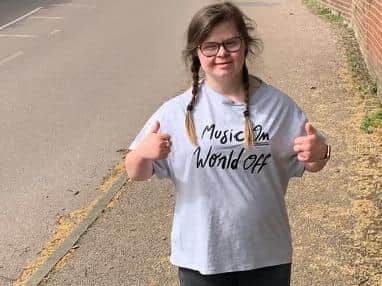 Ciara has been walking every day for the challenge