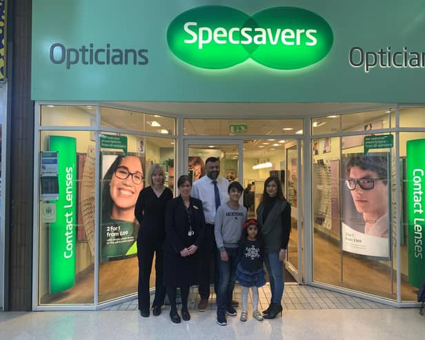 Specsavers in Tring raised 183 for Stargardt's Connected