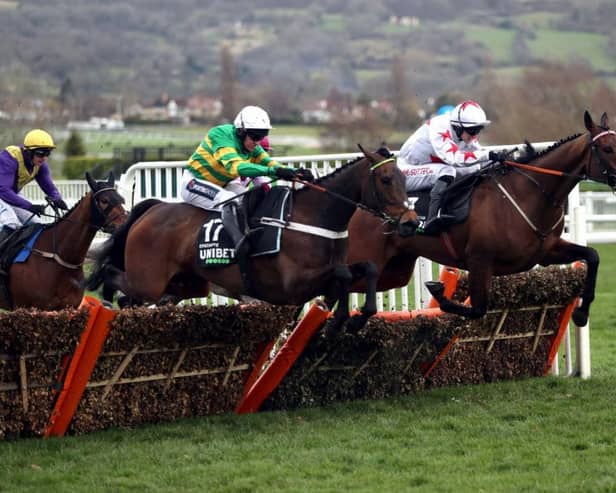 Epatante and Barry Geraghty hit the front before going on to win the Grade 1 Unibet Champion Hurdle