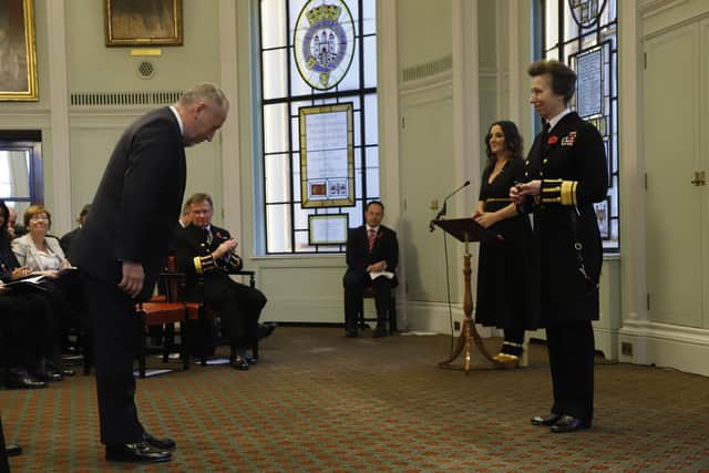 Adrian was awarded the medal at Trinity House