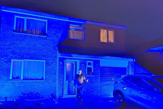 Dacroum mayor turns his house blue for the NHS