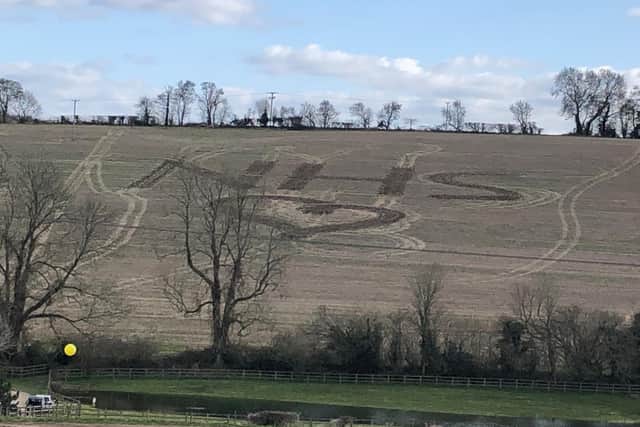 Farmer shows his appreciation for the NHS