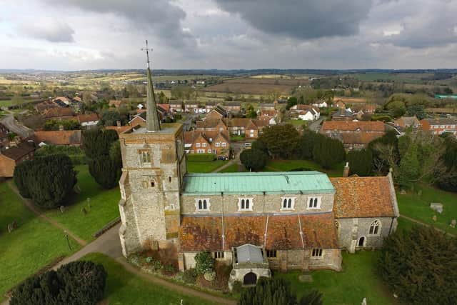 St Leonards south and roof from drone (C) Graham Bray