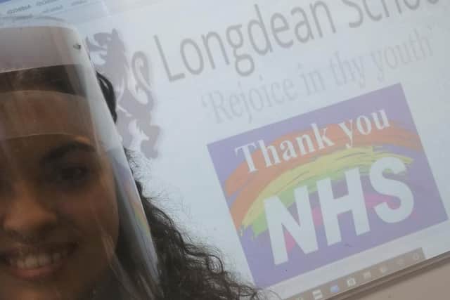 Malika El Boukali, a Design and Technology teacher from Longdean School made the face visors to help the staff during the coronavirus pandemic