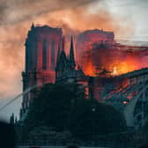 The fire at Notre Dame, Paris