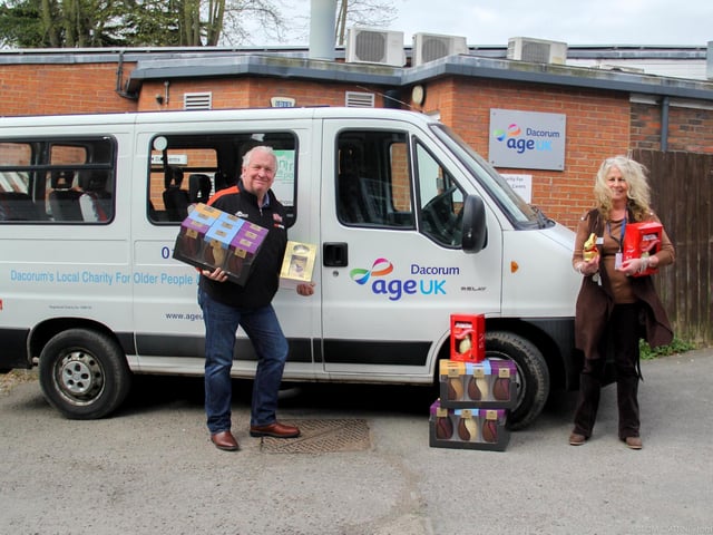 Mike Penning MP and Melanie Clarke from Age UK