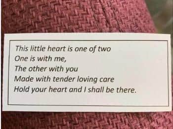 The poem to go with the pair of hearts