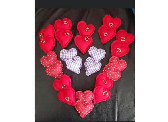 Some of the pairs of the hearts