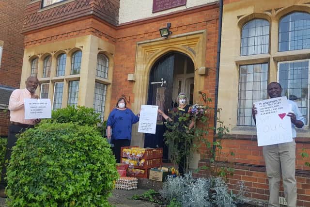Members of Afro GP Herts have been delivering essential groceries to nursing home staff.