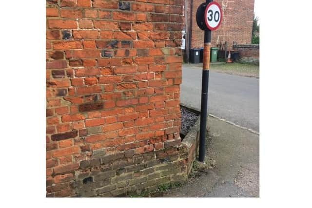 Damage to 12 Trowley Hill Road