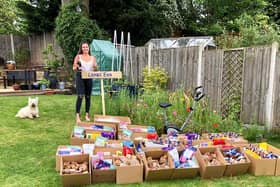 Layla Mitchell has made boxes of treats and essential items