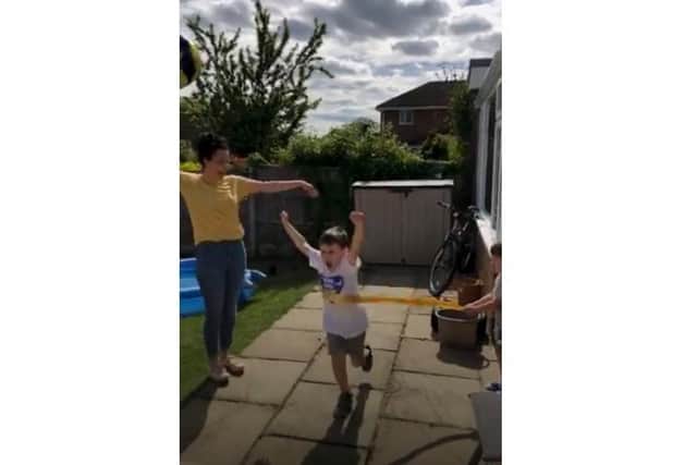 George completed 1,000 laps of his garden at the weekend