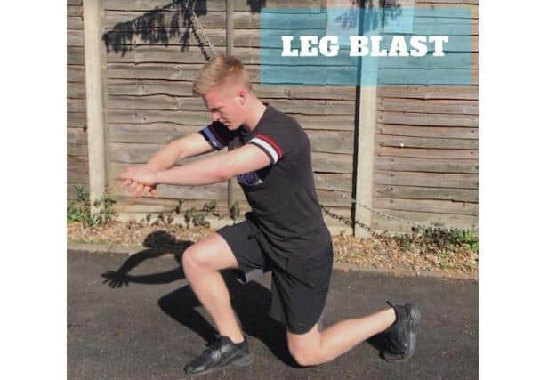 Online 'leg blast' class