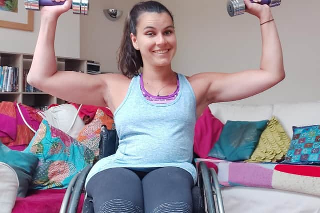 Ella has created her own workouts