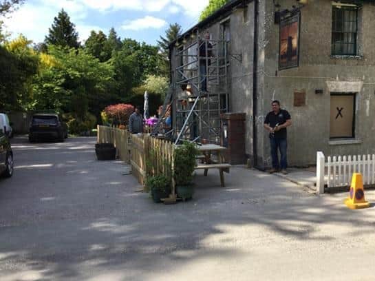 Volunteers at work at The Windmill, Chipperfield