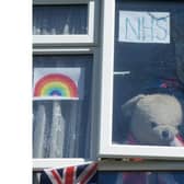 Barbara created Mr Ted A Bear to spread a little happiness toherwork colleagues in the NHS and her neighbours during the pandemic