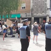 Demonstration in Hemel Hempstead