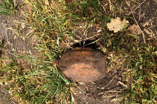 Kev found the hand grenade in a Berkhamsted park
