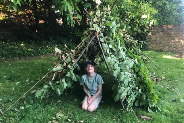 Lockers Park pupils enjoying their Outdoor Learning Challenges