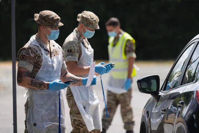 Hertfordshire soldiers are helping to deliver COVID-19 testing in the county