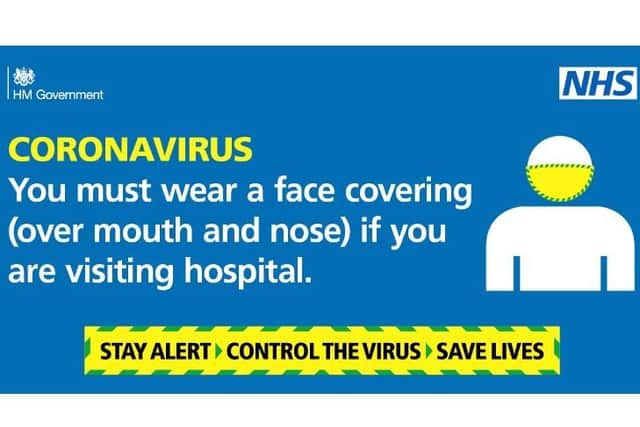Trust reminds people to use face coverings when coming to Hemel Hempstead Hospital