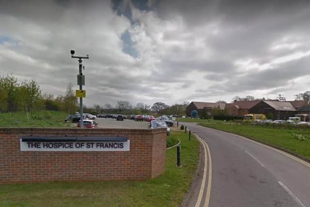 Herts Squash donated PPE to The Hospice of St Francis (C) Google Maps