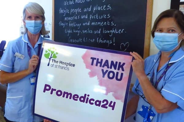 Promedica24 donates PPE to support frontline workers at the Hospice of St Francis