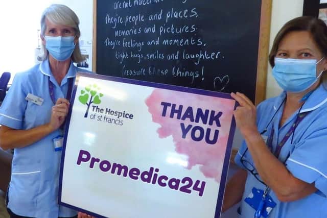 Promedica24 donates PPE to support frontline workers at the Hospice of St Francis