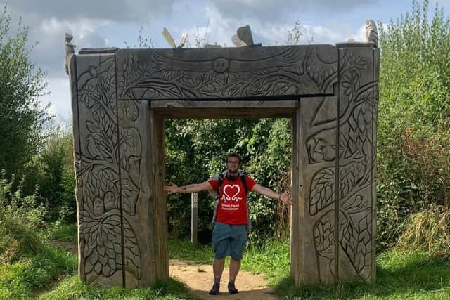 Callum has raised nearly £1,700 for the British Heart Foundation