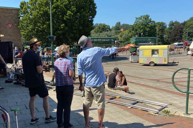 Danny Boyle and his production company, Minim UK Productions Ltd, filmed in Bank Court and Market Square (C) Dan Stobbs