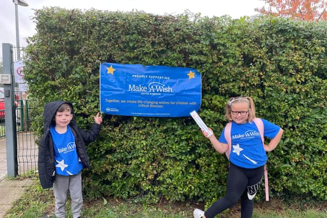 DJ has been helping with his sister's fundraising for Make A Wish