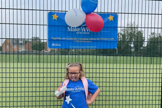 Niamh has been raising money for the Make A Wish Foundation
