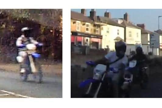 Officers investigating reports of motorbikes being ridden dangerously in Hemel Hempstead have released two photos as part of their enquiries