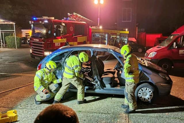 Specials team up with Hertfordshire Fire and Rescue Service for collision training event